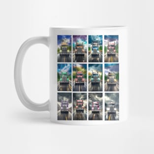 Super Trucks on the Road Mug